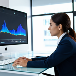 A focused professional individual in a modest business suit, fully clothed, seated attentively at a sleek, minimalist desk within a brightly lit, modern office environment. They are interacting with an advanced, translucent holographic interface displaying abstract, informative data visualizations, symbolizing the profound capabilities of AI for personal and professional development. The subject's pose is natural and engaged, conveying a sense of thoughtful collaboration between human and technology. Professional photography, high-resolution, sharp focus, vibrant color palette, perfect anatomy, correct proportions, well-formed hands, proper finger count, natural body proportions, safe for work, appropriate content, professional dress, high quality.